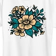 thumbnail image 3 of Instant Message - Etched Flowers - Women's Short Sleeve Graphic T-Shirt, 3 of 6