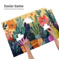 thumbnail image 4 of 1000 pcs 1000 Piece Vibrant Wooden Jigsaw Puzzle Colorful Potted Plant Cactus,Unique Artwork For Adults,Classic Colorful Potted Plant Cactus Puzzles,Great For Relaxation And Display For Puzzle Lovers, 4 of 6