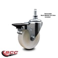 thumbnail image 2 of 4 Inch Nylon 10MM Threaded Stem Caster with Brake, 2 of 2