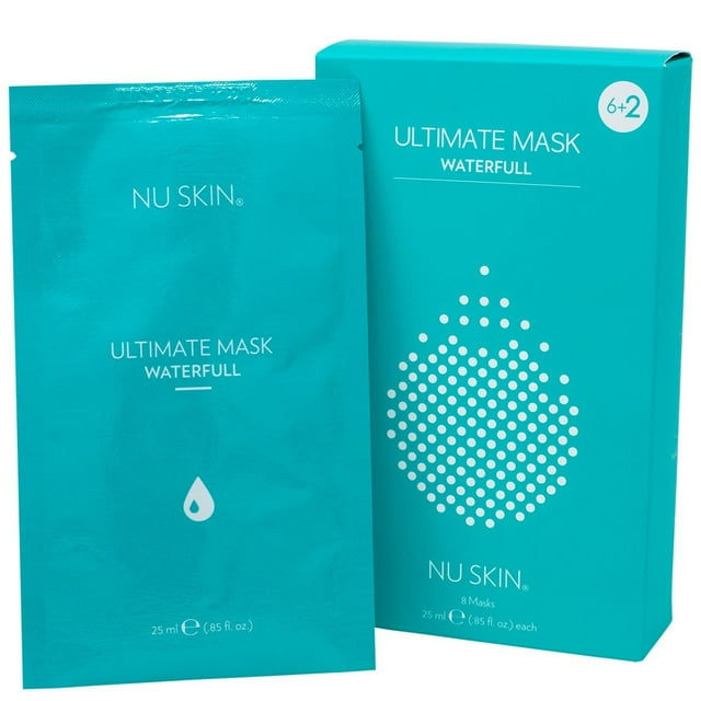 Nu Skin Ultimate Waterfull Mask Box of 8 Masks Moisturizing Facial Treatment