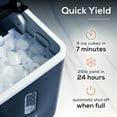 thumbnail image 3 of Igloo Automatic Ice Machine, Self-Cleaning Countertop Ice Maker with LED Control Panel, Black, 3 of 12