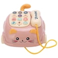 thumbnail image 1 of Teléfono CAR EDUCATIVO, Lindo Chino Práctico E Inglés Bilingüe Educación Temprana Teléfono CAR Para Simulación Teléfono De Gato Para Juguete, 1 of 7