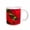 White, variant on 3drose, Amazon Basin, Three-stripe Dart Frog - Na02 Bja0026 - Jaynes Gallery, 11oz Two-tone Red Mug