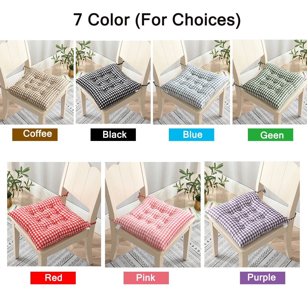 15.8inch Polyester Square Seat Cushion,Indoor Outdoor Sofa Chair Pads