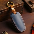thumbnail image 2 of KERISTE Leather Case for Hyundai Santa Cruz 2022 on 5 Buttons Keyless Remote Blue, 2 of 6