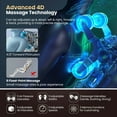 thumbnail image 2 of Costway 4D Flexible Full Body Track Massage Chair with Waist Heater Foot Rollers Voice Control Brown, 2 of 10