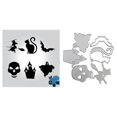 thumbnail image 3 of Troquel de corte de Metal con calavera de Halloween, troquel para álbum de recortes, sello Pa, 3 of 5