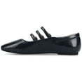 thumbnail image 6 of Journee Womens Darlin Multi Strap Square Toe Dress Flats, Widths Available, 6 of 9