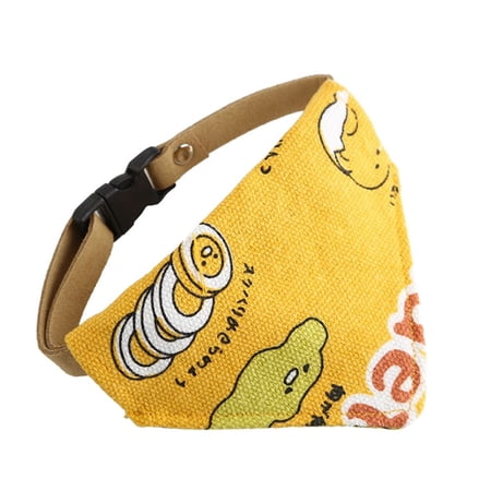 Adjustable Cartoon Triangle Scarf Dog Triangle Bibs Bow Tie Kitten Bandana Cat Collar Trigon Scarf Pet Supplies Cat Saliva Towel 3