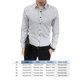 thumbnail image 4 of Moda Hombre Tops Camisas casuales Camisas de rayas delgadas Blusa de trabajo (Blanco) (XL) Tmvgtek Para estrenar, 4 of 4
