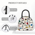thumbnail image 4 of Balery Aabstract Eyes Bolsa de Almuerzo para Mujeres, Caja de Almuerzo, Bolsa de Almuerzo Pequeña Impermeable, Tote de Almuerzo Reutilizable con Gran Capacidad, 4 of 6