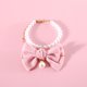 thumbnail image 5 of Collar de la perla del gato con el lazo elegante collar ajustable de la perla con el lazo conveniente para los gatos de interior y los perros pequeños, 5 of 6
