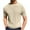 Beige, variant on Chbgutlmr Summer T Shirt for Men Crewneck Short Sleeve Tees Comfy Loose Casual Solid Color Blouse Tops