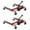 Red, variant on Ladcaser Hydraulic Car Dolly Set of 2, 3000 LBS Capacity Vehicle Wheel Dolly with Hydraulic Foot Pump, Heavy Duty Tire Skate Jack for Car, Boat, Truck, RV Trailer