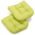 thumbnail image 2 of Blazing Needles Indoor/Outdoor Rounded Back Chair Cushion, 19" x 19", Merlot 2 Count, 2 of 2