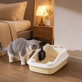 thumbnail image 2 of Semi-Enclosed High-Walled Cat Litter Box with Scoop (Anti-Scatter Design), 2 of 7