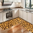 thumbnail image 3 of Kitchen Rugs Sets Of 2,Yellow and Black Of Leopard Print Anti Fatigue Kitchen Mat Rugs Non Slip Washable,Decorative Kitchen Floor Mats for Kitchen,Sink,Laundry,17"X47", 3 of 5