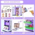 thumbnail image 3 of Juego de juguetes Pretend Play para caja registradora CYYSFIVQZ, morado, 46 piezas, 3 of 7