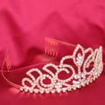 thumbnail image 2 of MasteelfCA Wedding Bridal Prom Shining Crystal Rhinestones Crown Tiara Headband (Gold), 2 of 7