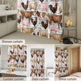 thumbnail image 4 of Bathroom Shower Curtain Farmhouse Sheep Pig Chicken Cow Waterproof Shower Curtains with Hooks, Farm Animal Letter Back Bath Curtains Bathtub Curtain Home Decor 72x72in, 4 of 9