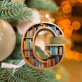 thumbnail image 6 of Nmdmisc Christmas Tree Book Ornaments Letter Shaped Bookshelf Pendant, Book Lovers Librarian Ornament for Christmas Acrylic Ornament Book Lover Gift (G), 6 of 9