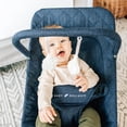 thumbnail image 4 of Baby Delight Alpine Deluxe Portable Baby Bouncer, for Infants 0-6 Months, Quilted Indigo, 4 of 12