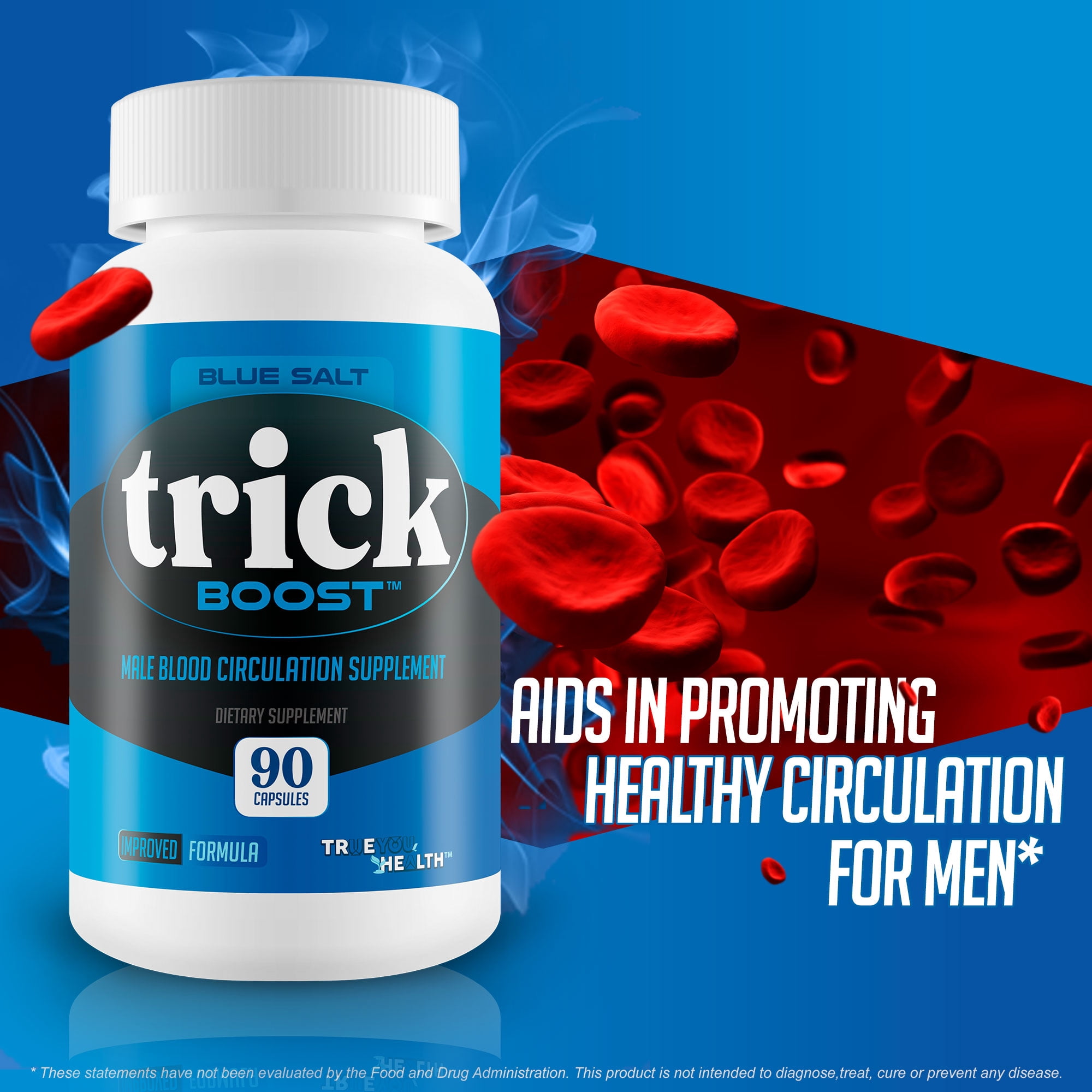 Blue Salt Trick Boost - Our Best Blood Flow Supplement - Poor Circulation Support - Better Blood Flow Care - Blood Circulation Titan Boost Dietary Supplement - Advanced Blood Flow 7 Simple Salt Trick