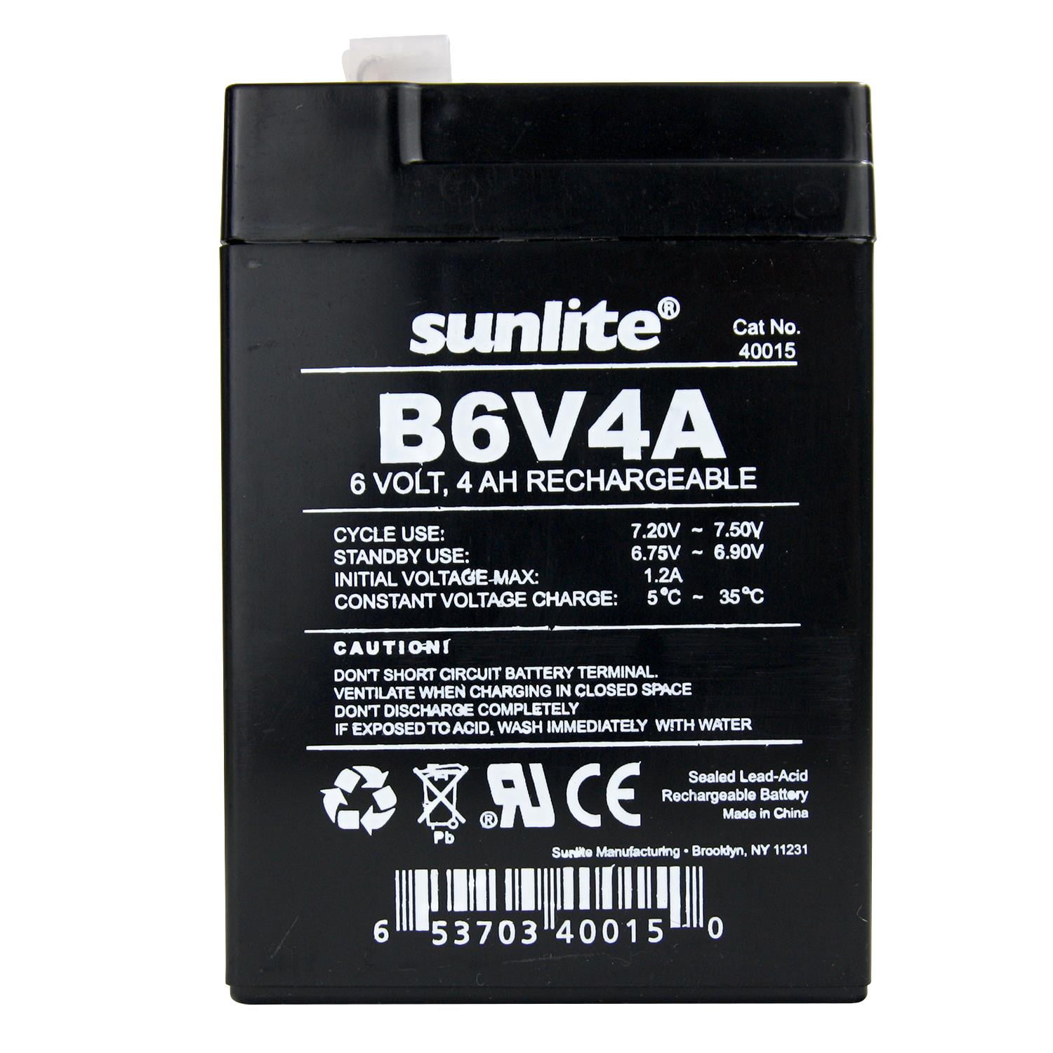 SUNLITE 6V 4A Emergency BackUp Battery