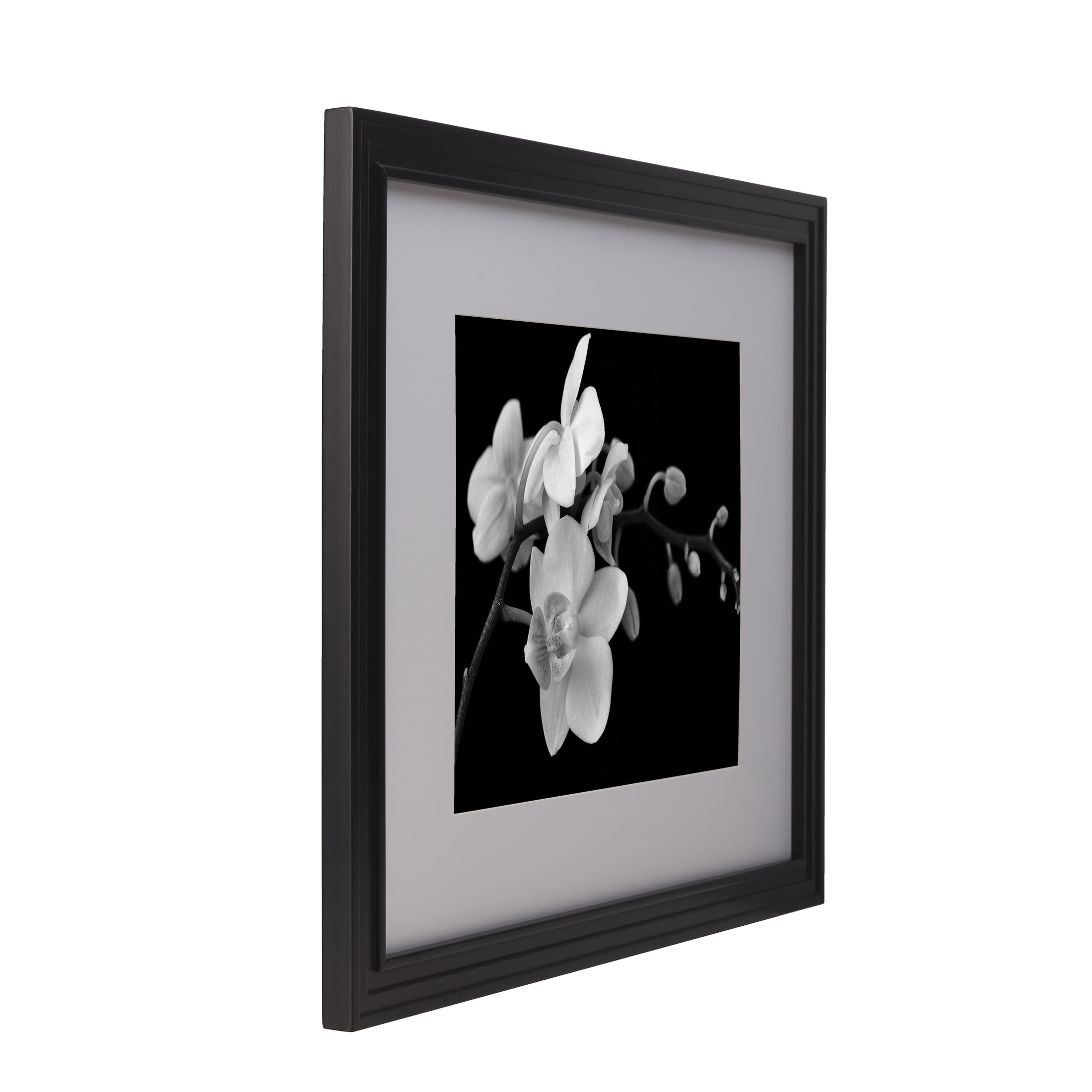 Home Accents 18X22 in Gallery Frame, Displays a 16X20 Photo without Mat and a 11X14 Photo with Mat, Black