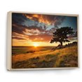 thumbnail image 2 of Designart "Golden Horizon Scenic Sky II" Landscapes Floater Framed Wall Art Print, 2 of 7