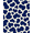 Blue, Pattern 2, variant on ODIKA 4' x 6' Machine Washable Non-Slip Area Rug, Cowhide Spot High Traffic Rug, Blue, 444860