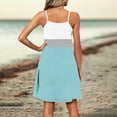thumbnail image 5 of Bovxnpu Summer Dresses for Women, Sleeveless Mini Dress Sundresses Tank Dresses, Women Summer Casual Slim Suspender With Adjustable Buckle V-neck Jumpsuit Long Skirt, 5 of 7