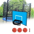 thumbnail image 1 of Mini Basketball Hoop for Trampoline Outdoor Sports Toy Easy to Assemble Sun Protection Lightweight with Net Outsides for All Ages Universal , Style C, 1 of 10