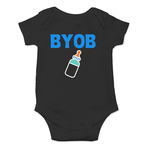 BYOB- Bring Your Own Bottle, Party at My Crib Tonight - Cute One-Piece Infant Baby Bodysuit