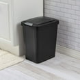 thumbnail image 5 of Sterilite 7.5 Gallon TouchTop Wastebasket with Titanium Latch, (12 Pack), 5 of 9