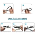 thumbnail image 5 of Cable de gimnasio de 2 m a 5 m, cuerda de alambre de acero resistente, piezas de repuesto para gimnasio en casa, accesorios de polea de cable de fitness, diámetro de 5 mm, tipo A-2M, 5 of 5