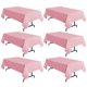 thumbnail image 1 of Mantel de poliéster rosa sancua de 152 x 259 cm para mesa de 6 pies, 1 of 8