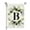 B, variant on Crowned Beauty Monogram Letter L Garden Flag Floral 12x18 Inch Double Sided for Outside Small Burlap Family Last Name Initial Yard Flag CF774-12