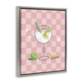 thumbnail image 4 of Stupell Industries Gin & Tonic on Checkered Food & Beverage Painting Gray Floater Framed Canvas Art Print Wall Art, 17 x 21, 4 of 10
