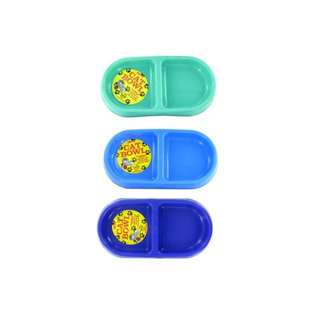 Bulk Buys DI02024 10 x 10 x 10 Double Sided Cat Bowl Pack of 24