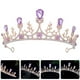 thumbnail image 2 of KAKOWELY Tiara de boda, diadema de novia, corona nupcial, tiara de decoración, corona de ceremonia, tiara, 2 of 3