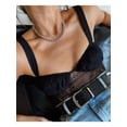 thumbnail image 2 of DANIELLE BERNSTEIN Womens Black Sheer Lace Intimates Bodysuit 2, 2 of 2