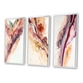 thumbnail image 3 of Designart "Redend Point Canyon - A River's Tale I" Abstract Liquid Ink Framed Wall Art Set Of 3 - Red Modern Frame Canvas Set For Living Room Decor, 3 of 6