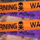 thumbnail image 4 of Accesorios de Halloween para ventana, línea de advertencia, plástico, cabeza de Calavera, cinta de advertencia, señales, decoración de Halloween, feliz Halloween, parada, Ghos, nuevo, 4 of 4