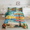 thumbnail image 2 of Erosebridal Starfish Seashell Bedding Twin Comforter Set,Summer Beach Down Comforter,Teenager Bedroom Decor,Reversible,Lightweight,2-Piece, 2 of 8