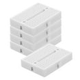 thumbnail image 6 of HOMEMAXS 5 Pcs Simple Handle Mini Breadboard Circuit Perf Board 4.70X3.50X1.00CM White, 6 of 8