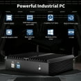 thumbnail image 3 of Fanless Mini Industrial PC, Desktop Computer Core i5-4200U Windows 10 Pro, 16GB RAM 256GB SSD, 2xNICs, 2*COM RS232, 4xUSB3.0, Dula-Band WiFi, HDMI/VGA Ports, Gigabit LAN, Auto Power On, 3 of 7