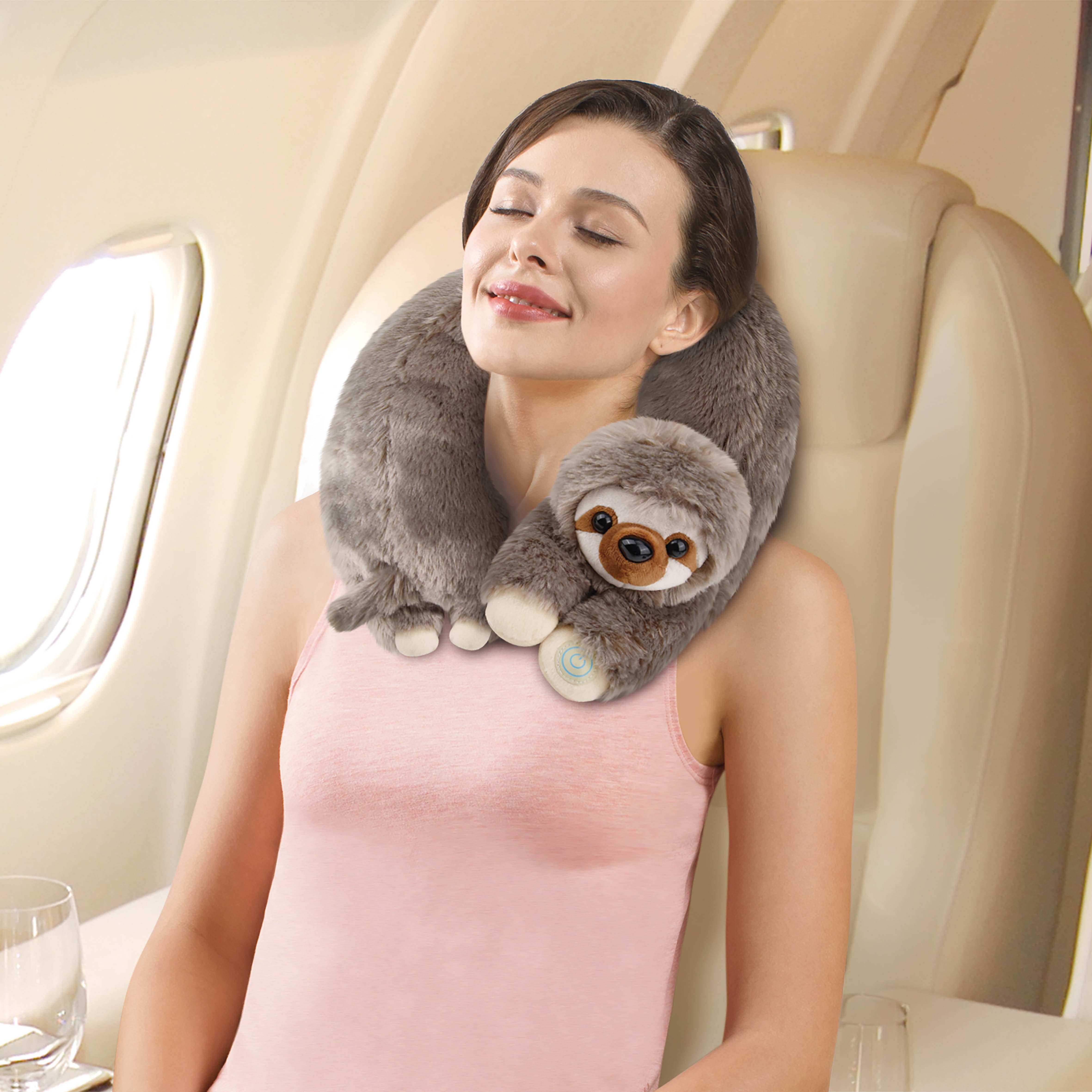 Health Touch Neck Massaging Massager Gift with Relaxing Vibration- Sloth