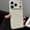 White, variant on Decase Leopard Print Pattern Glitter Case for iPhone 17 Pro,Slim Shockproof Hybrid Cover,Supports Qi Wireless Charging,Electroplated Glossy Edge Hard Case,White