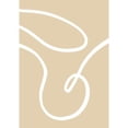 thumbnail image 3 of Uppsala Studio 14x18 Black Modern Framed Museum Art Print Titled - Beige Lines 02, 3 of 5